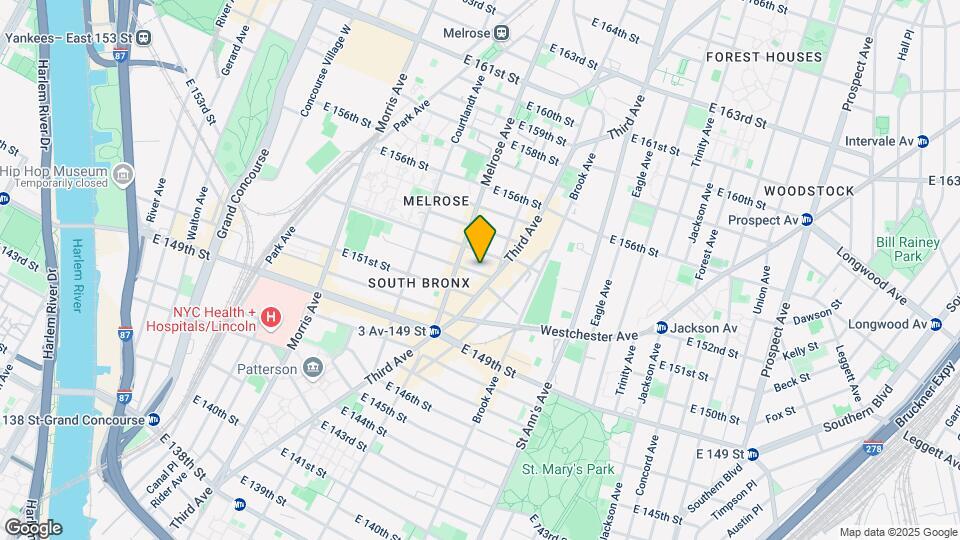 423 E 152nd St Mapa y Detalles de la Ubicación