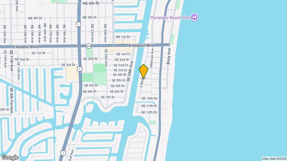 600 S Riverside Dr Map and Location Details