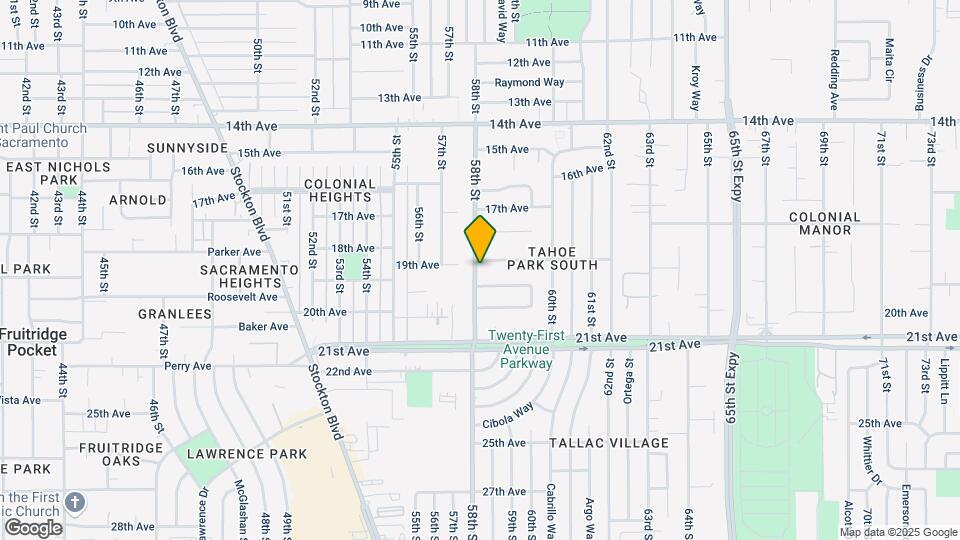 4405 58th St Map and Location Details