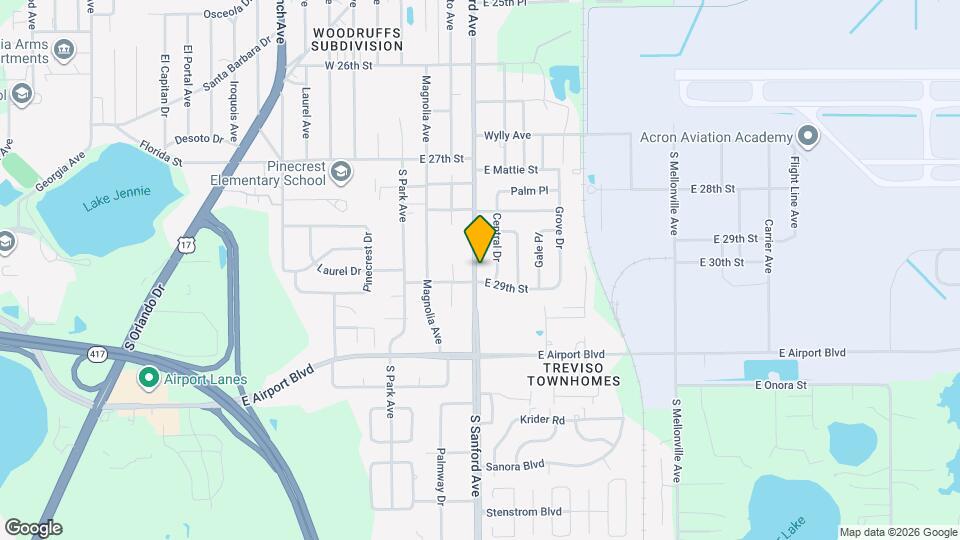 2853 S Sanford Ave Map and Location Details