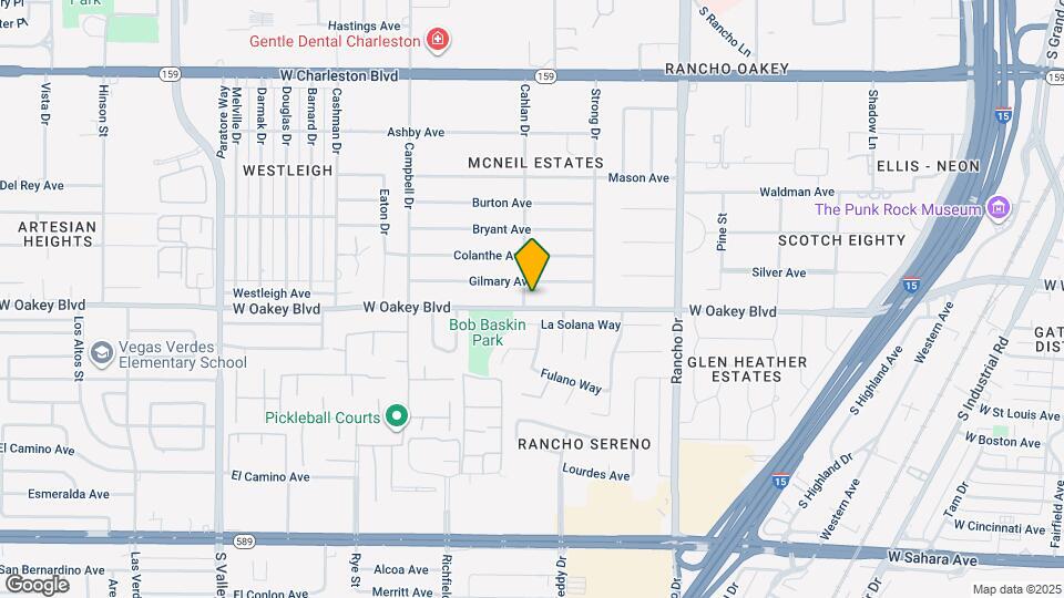 2712 W Oakey Blvd Map and Location Details