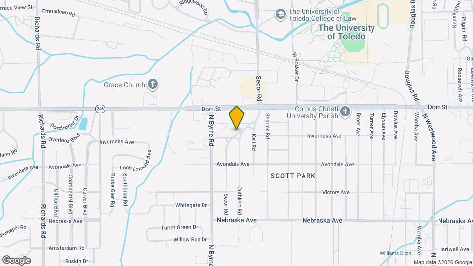 1115 Secor Rd Map and Location Details