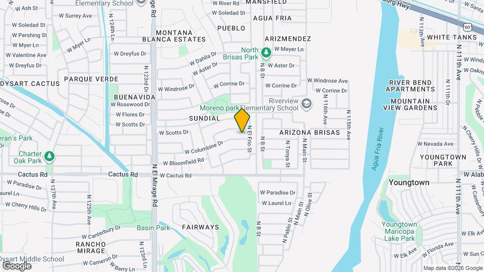 11928 W Columbine Dr Map and Location Details