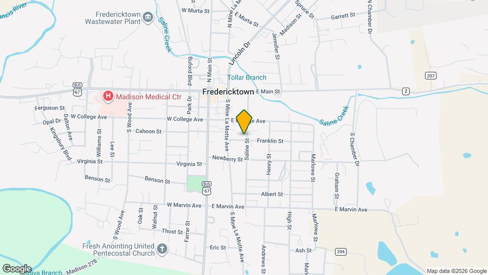 208 Franklin St Map and Location Details