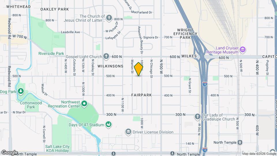 1005 W 500 N Map and Location Details