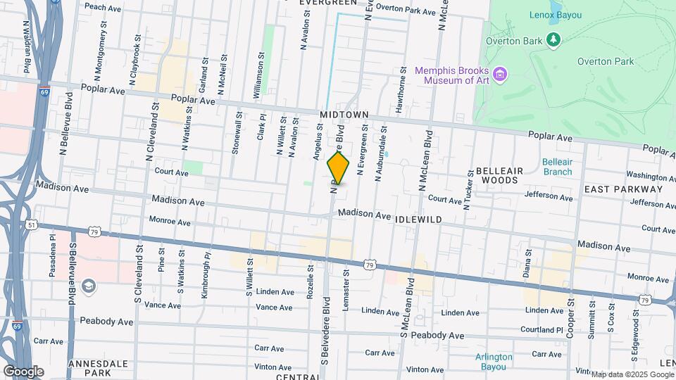 44 Belvedere Blvd Mapa y Detalles de la Ubicación