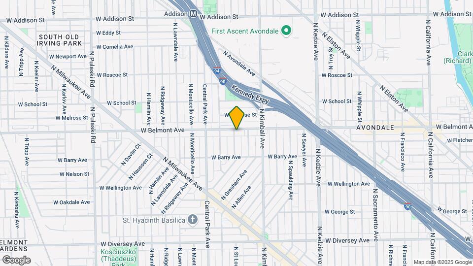 3459 W Belmont Ave Map and Location Details