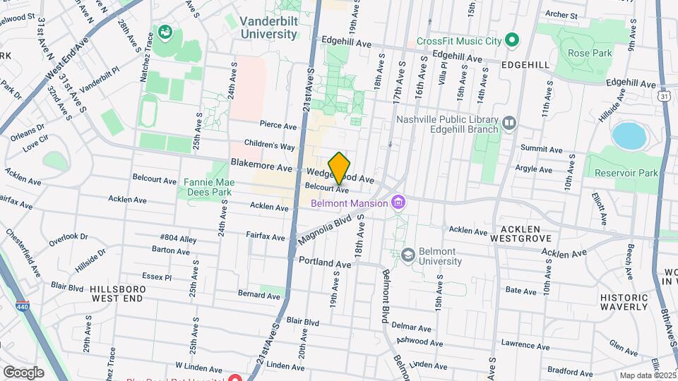 The 1901 on Belcourt Mapa y Detalles de la Ubicación