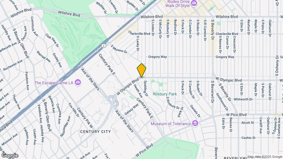 9842 W Olympic Blvd Map and Location Details