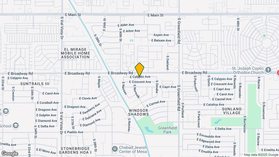 4123 E Calypso Ave Mapa y Detalles de la Ubicación