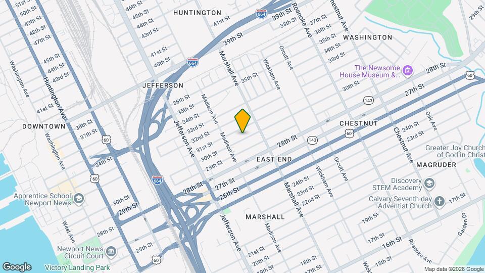 731 30th St Map and Location Details