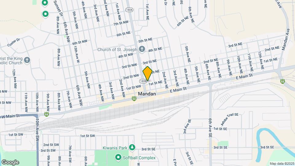 104 1st St NE Map and Location Details