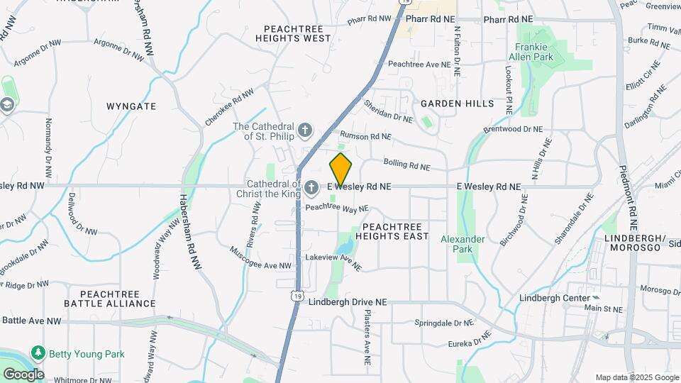 75 E Wesley Rd NE Map and Location Details