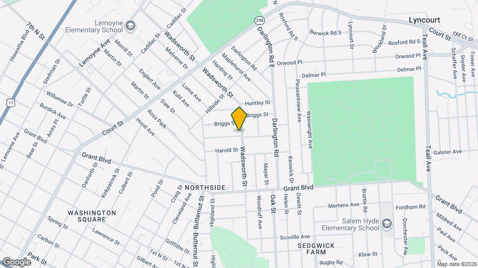 601 Wadsworth St Map and Location Details