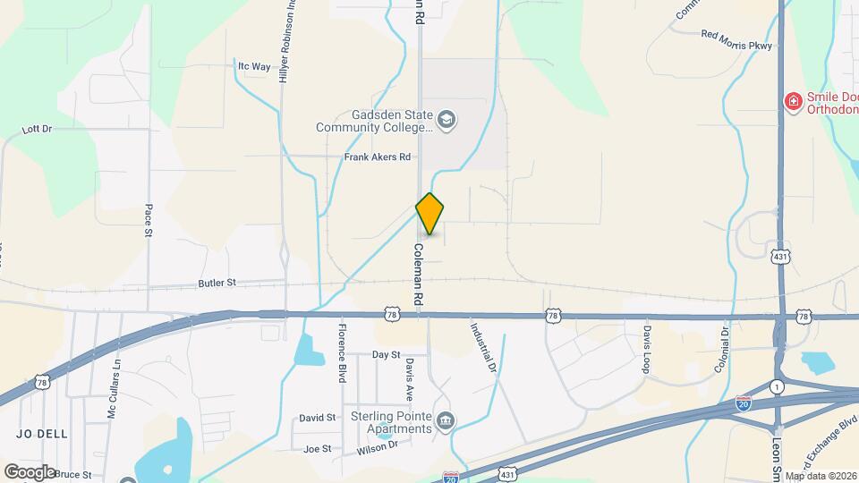 1627 Coleman Rd Map and Location Details