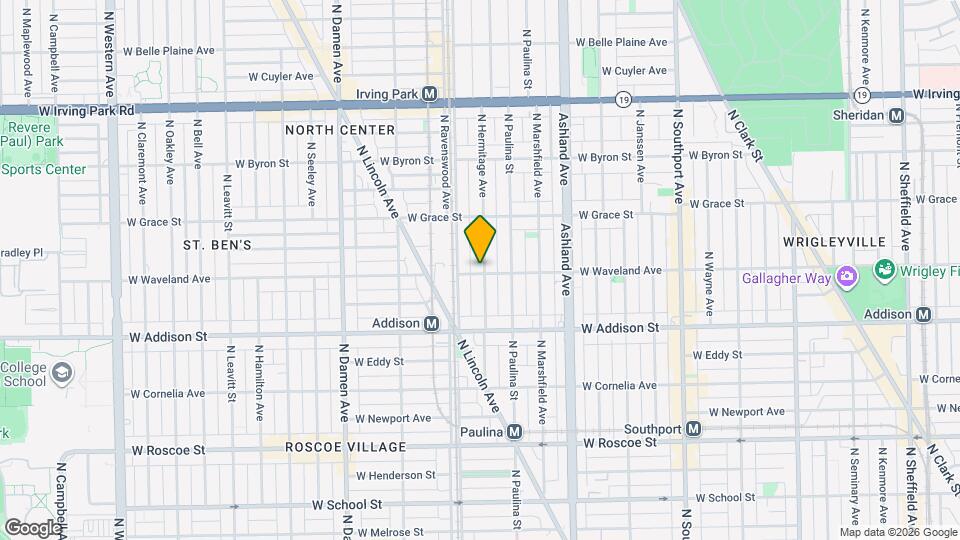 3700 N Hermitage Ave Map and Location Details