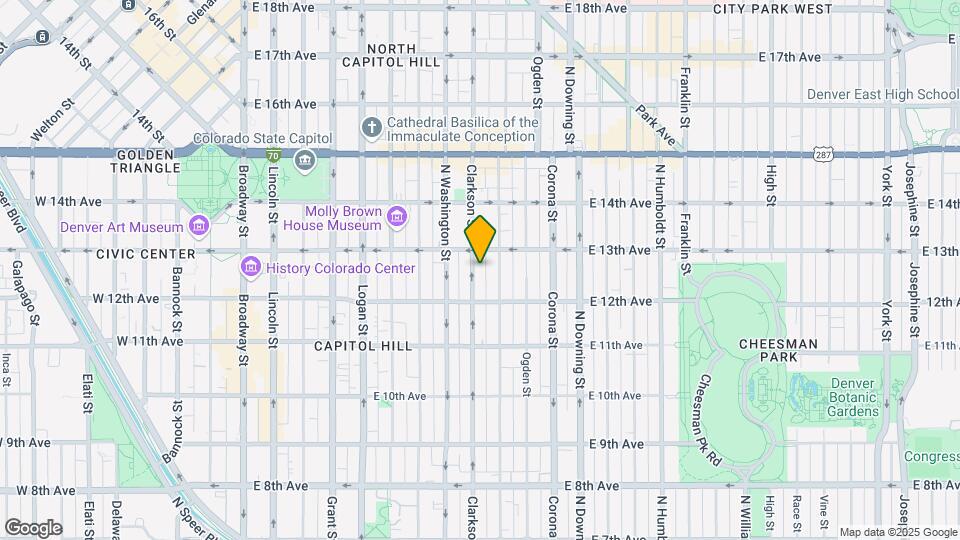 1256 Clarkson St Mapa y Detalles de la Ubicación