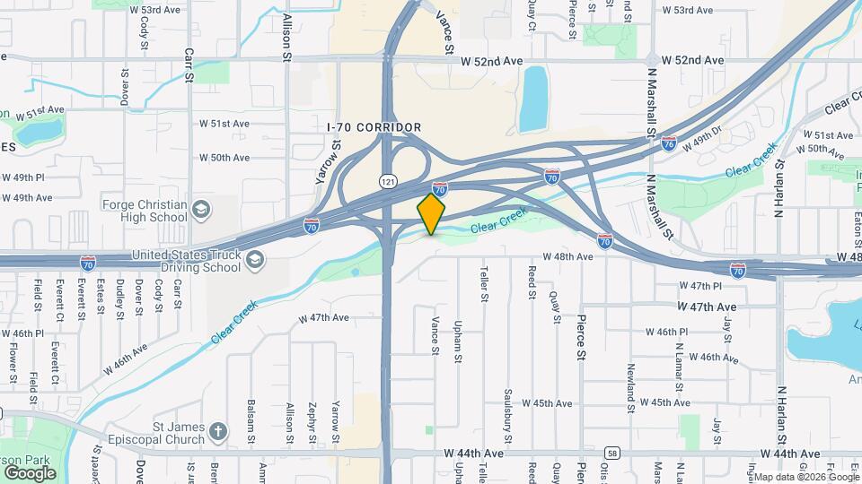 7401 W 48th Ave Map and Location Details