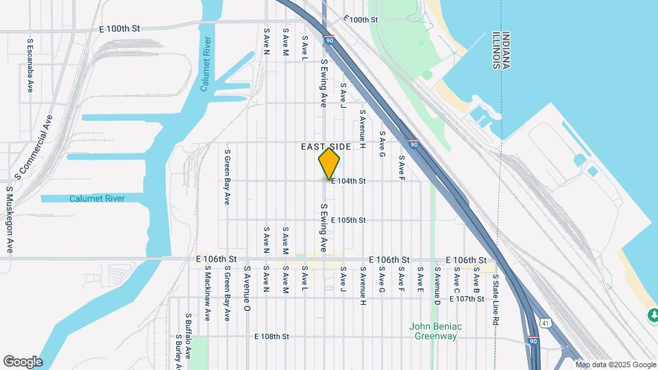 10401 S Ewing Ave Map and Location Details