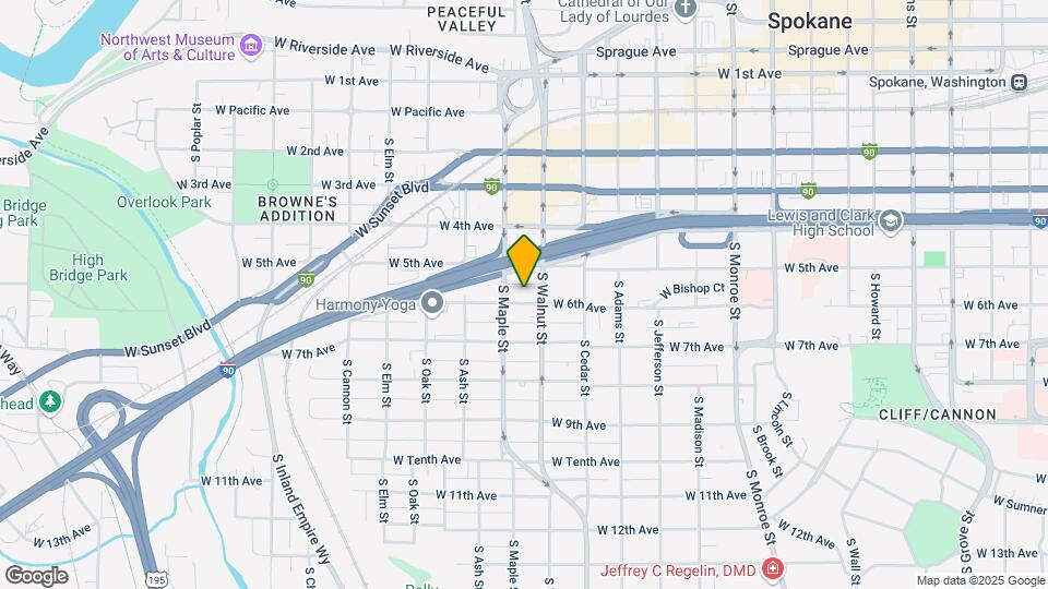 1514 W 6th Ave Map and Location Details