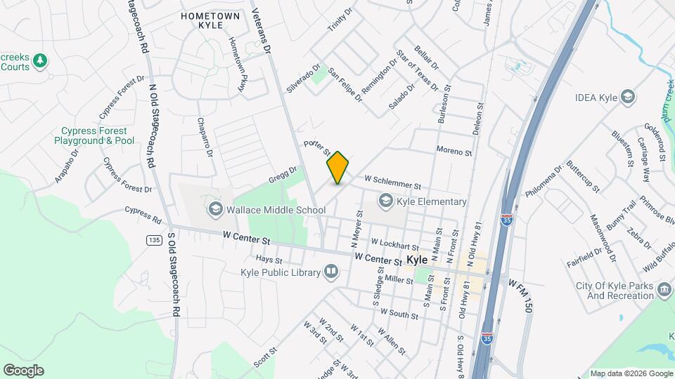 421 Live Oak St Map and Location Details