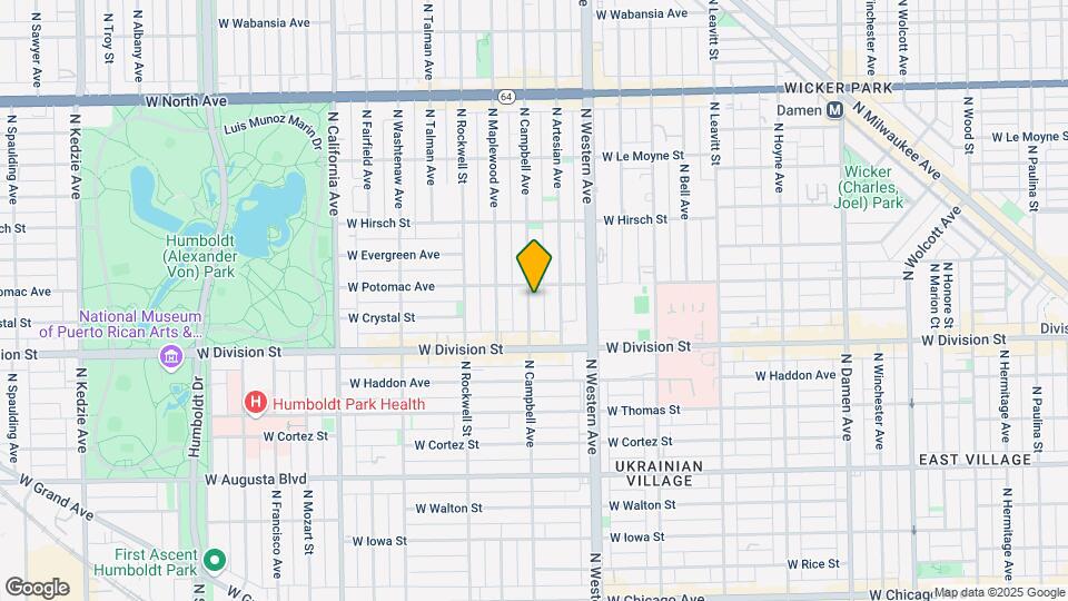 1245 N Campbell Ave Map and Location Details
