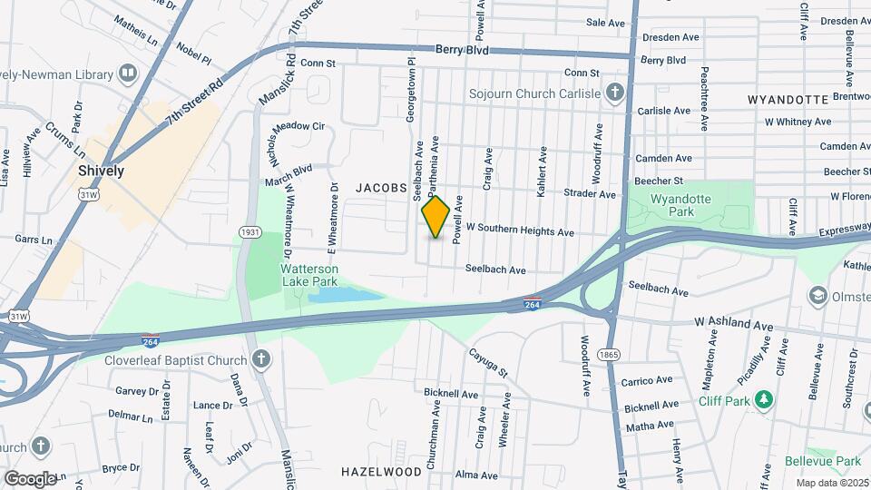 3763 Parthenia Ave Map and Location Details