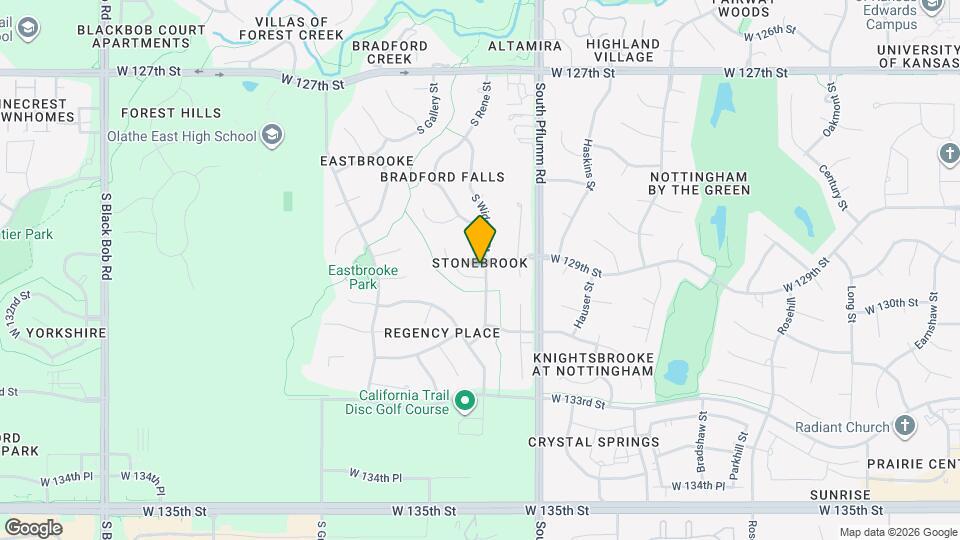 13604 W 129th Terrace Mapa y Detalles de la Ubicación