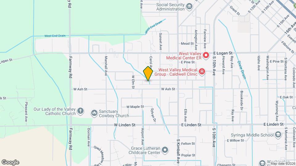 405 W Hazel St Map and Location Details