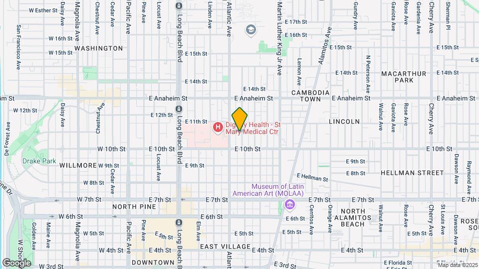 1049-1055 Lime Ave Mapa y Detalles de la Ubicación