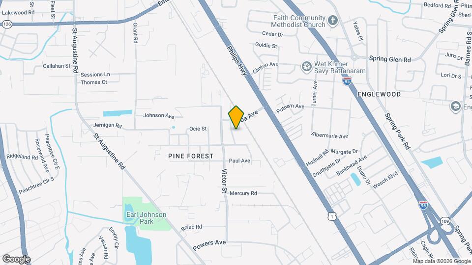 4505 Gilbert St Map and Location Details