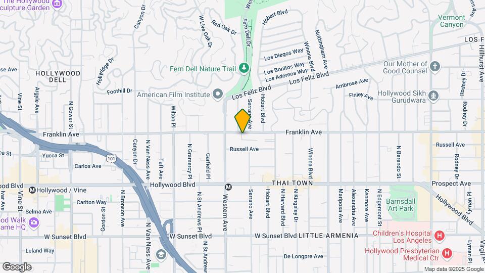 5428 Franklin Ave Mapa y Detalles de la Ubicación
