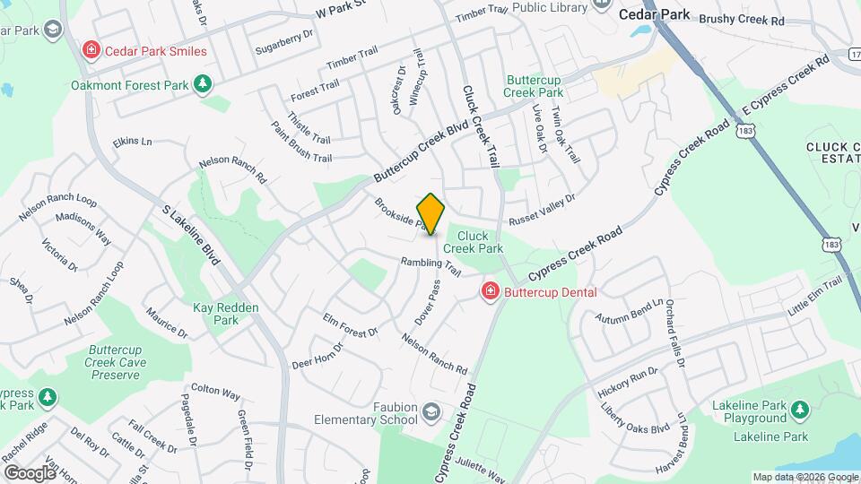 709 Brookside Pass Map and Location Details