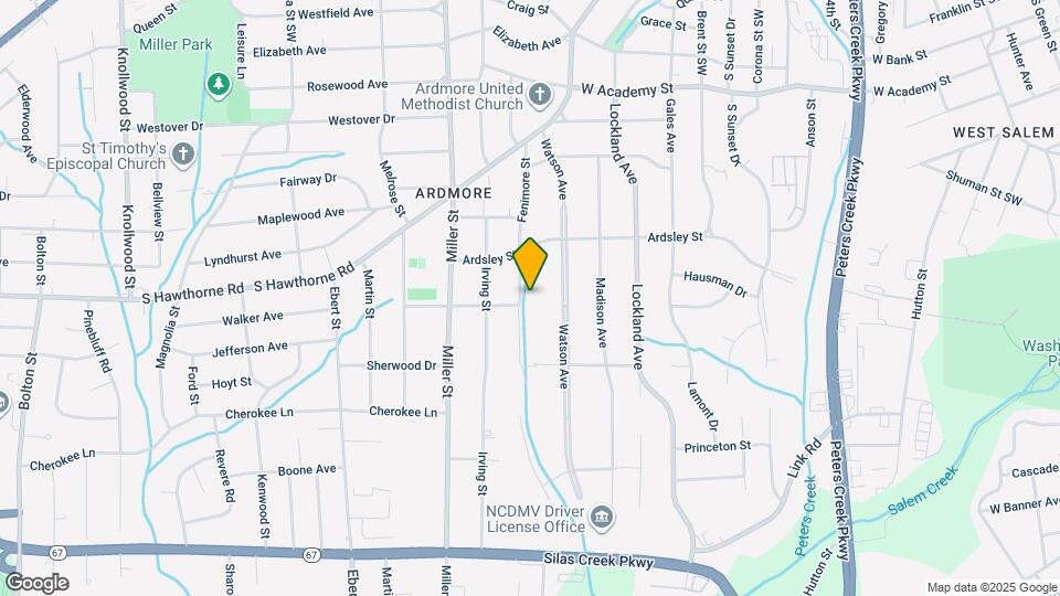 1021 Fenimore St Map and Location Details