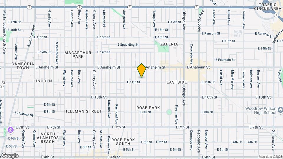 1108 Molino Ave Mapa y Detalles de la Ubicación