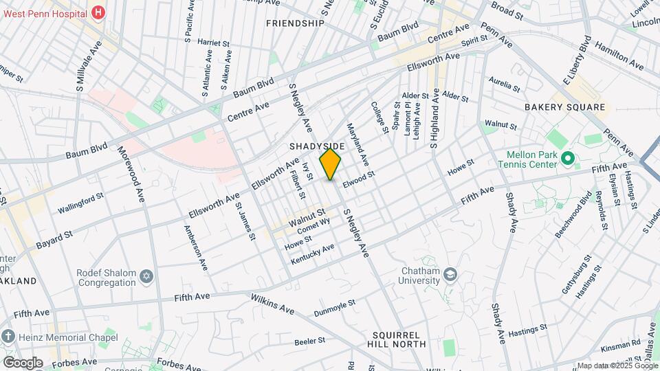 708 S Negley Ave Mapa y Detalles de la Ubicación