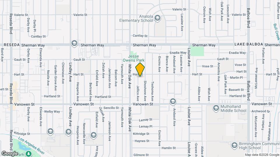6946 Jellico Ave, Unit 1/2 Mapa y Detalles de la Ubicación