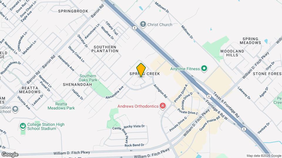 3 bed/3 bath in South College Station Avai Map and Location Details