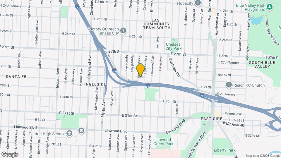 2833 Kensington Ave Mapa y Detalles de la Ubicación