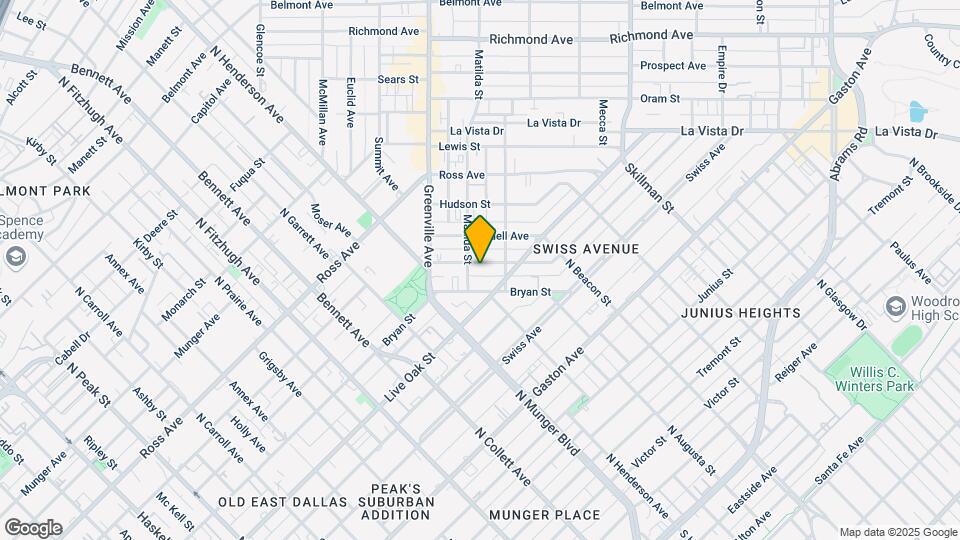 5708 Bryan Pkwy Map and Location Details