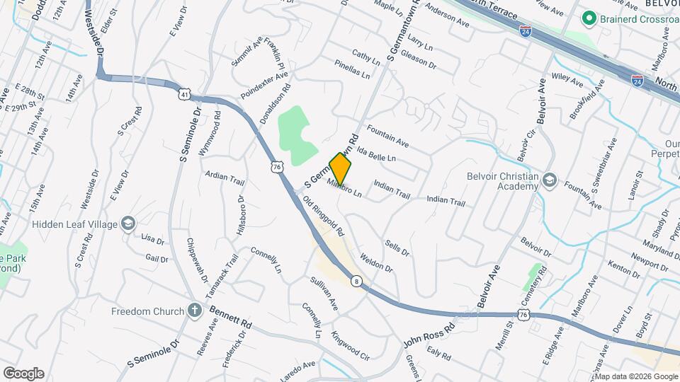 3520 Mimbro Ln Map and Location Details