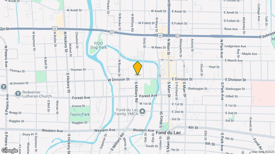 117 W Division St Map and Location Details