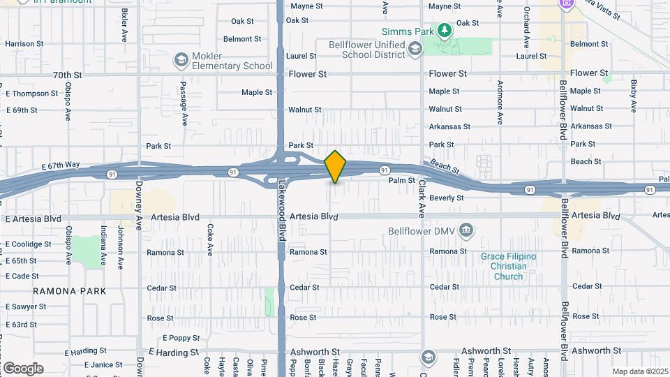 9106 1/2 Palm St Map and Location Details