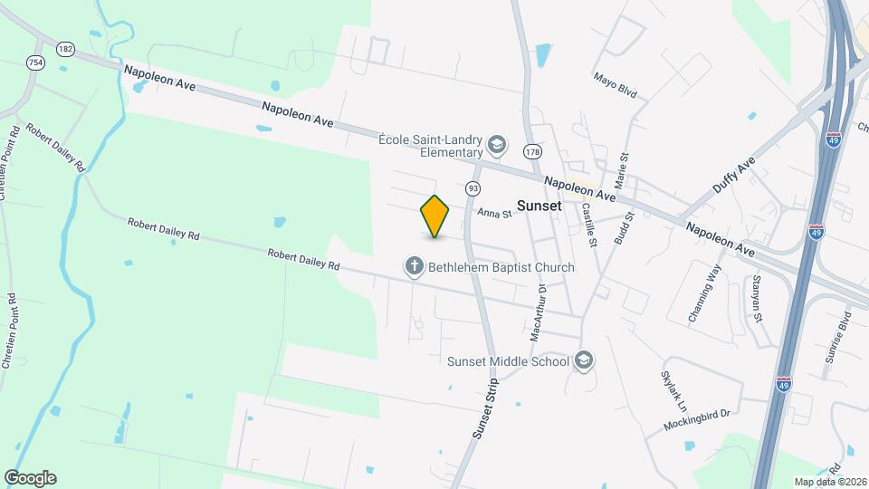 Sunset Grove Mapa y Detalles de la Ubicación