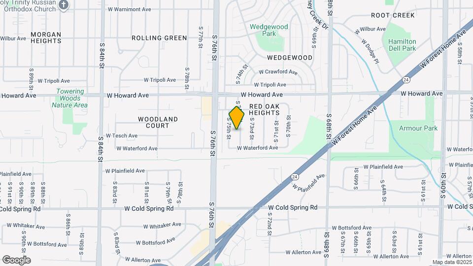 4021 S 74th St Map and Location Details