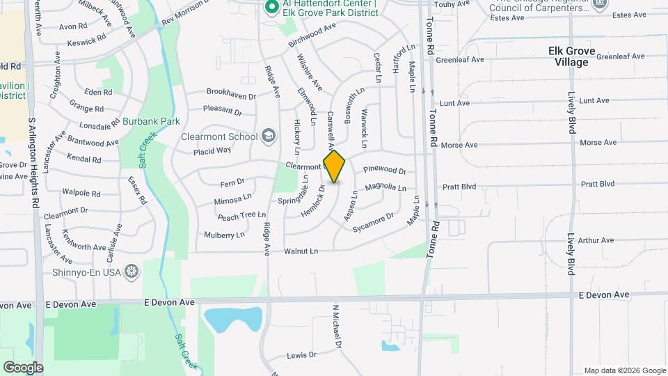 1216 Carswell Ave Map and Location Details