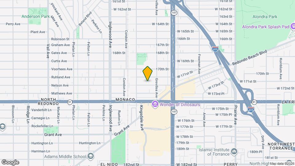 4541 W 172nd St Map and Location Details