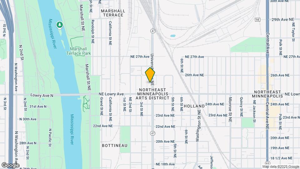 2526 UNIVERSITY AVE NE Minneapolis, Unit 2 Mapa y Detalles de la Ubicación