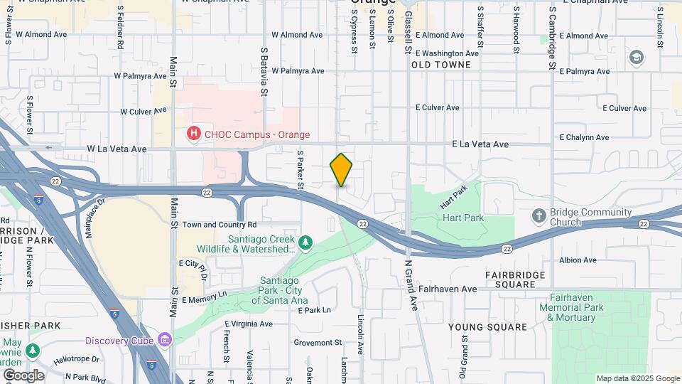 636 S Cypress St Map and Location Details