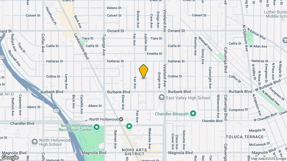 5645 Fulcher Ave Map and Location Details